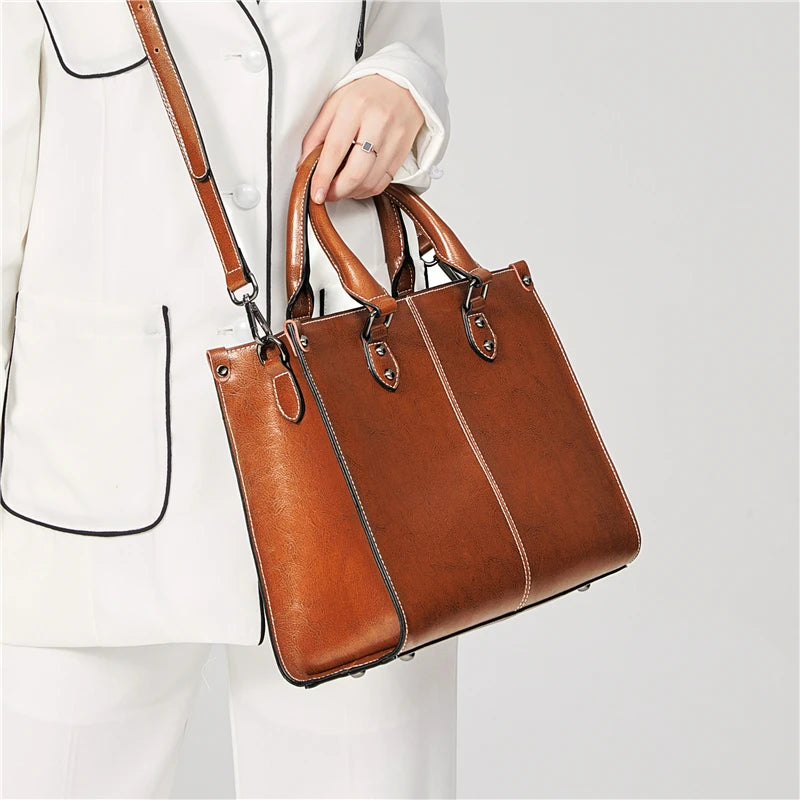 Genuine leather Fernanda bag