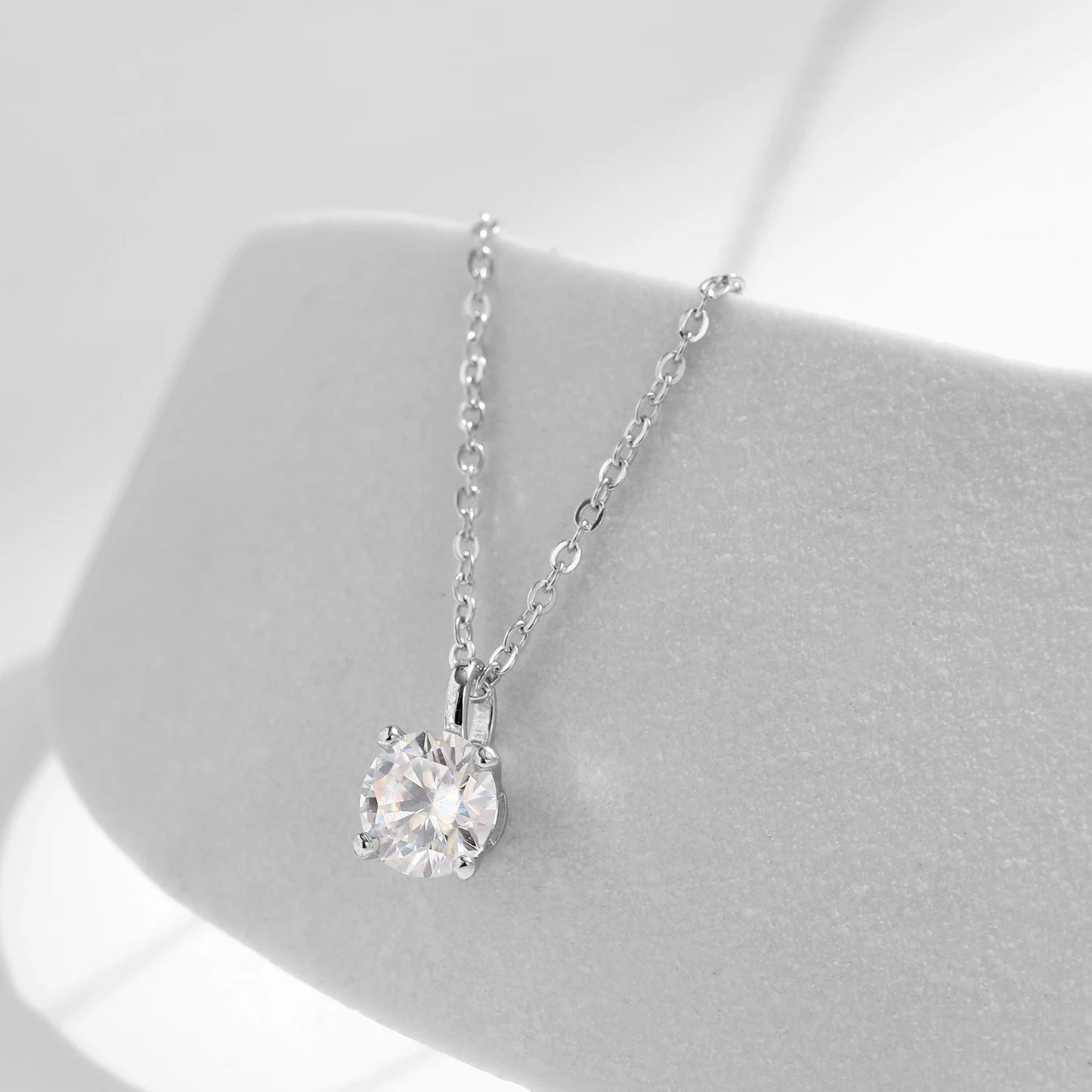 Diamond Pendant Necklace for Women in 925 Sterling Silver