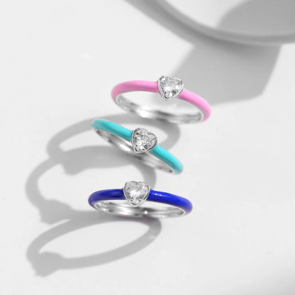 colorful rings and earrings in 925 sterling silver