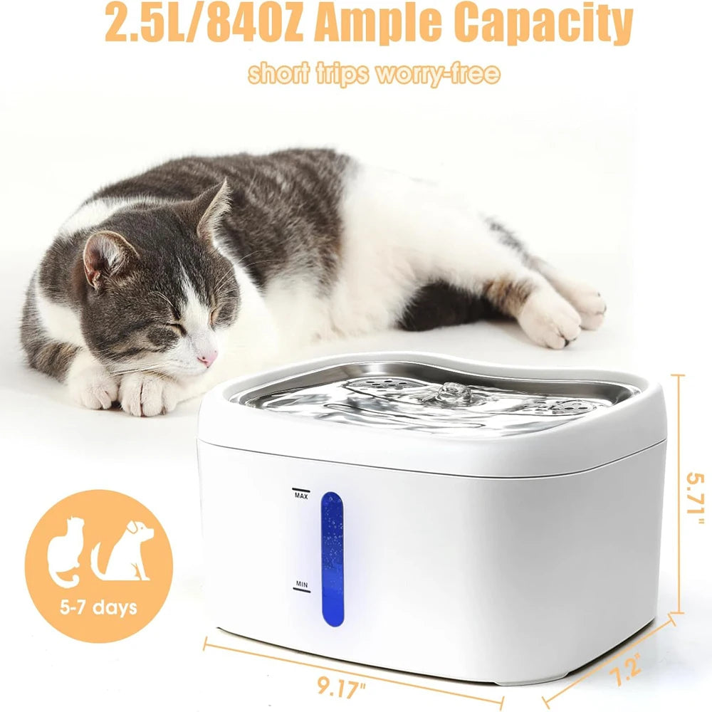 Water Fountain for Pets with App