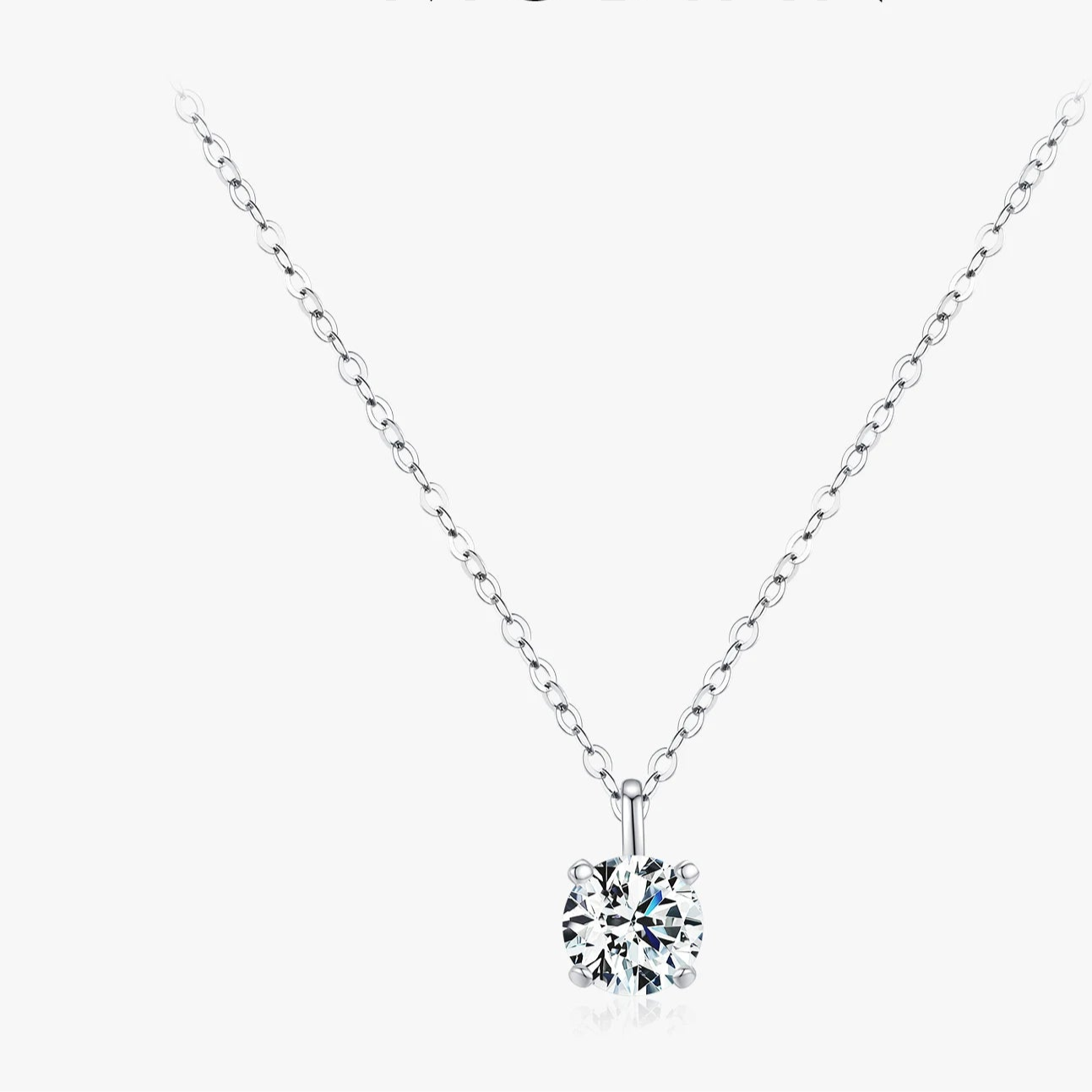 Diamond Pendant Necklace for Women in 925 Sterling Silver